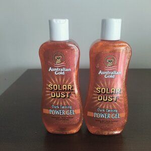 NWT (2) Australian Gold Solar Dust Dark Tanning Power Gel 8 oz